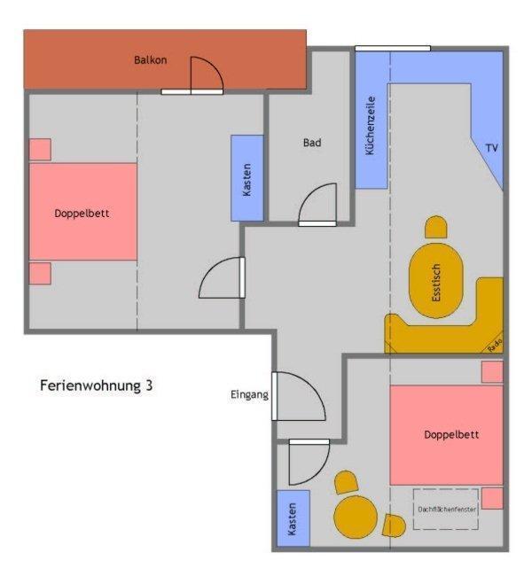 Apartament Haus Am Wald Faak am See Pokój zdjęcie