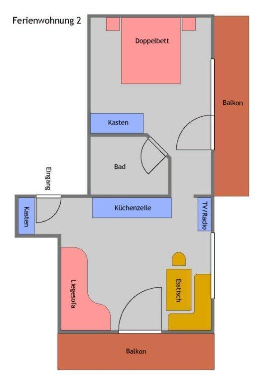 Apartament Haus Am Wald Faak am See Pokój zdjęcie